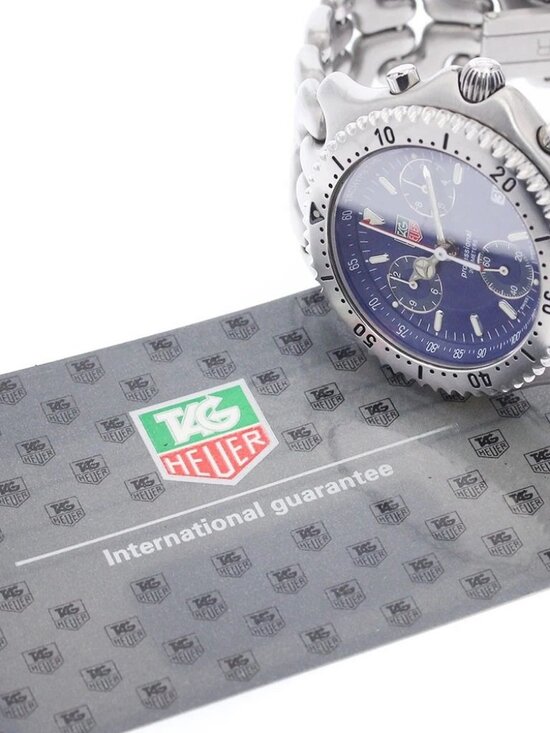 TAG HEUER S/el Professional 200m CG1114 Date Blue Dial Quartz Men\'s Watch_945685 main image 2